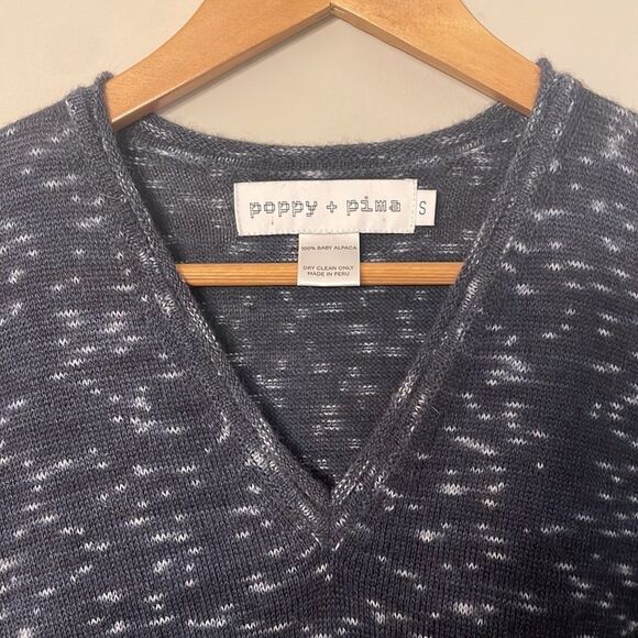 Poppy + Pima 100% Baby Alpaca Sweater Dress Size Small - Picture 8 of 12